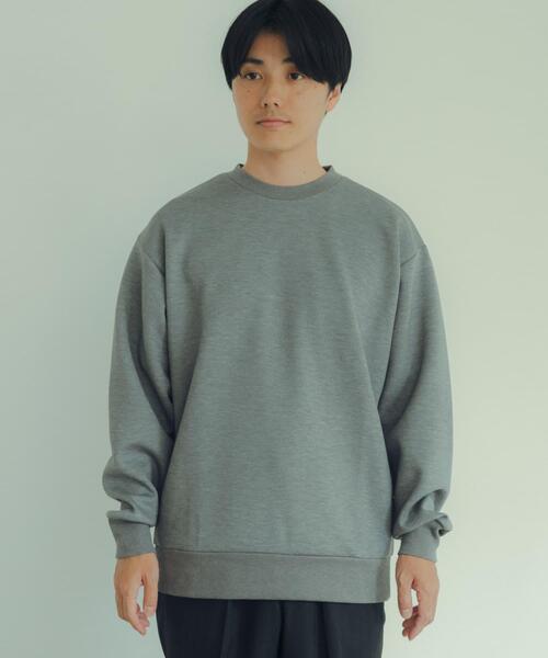 ITEMS URBANRESEARCH（アイテムズ アーバンリサーチ）の「TRストレッチダンボール クルーネックプルオーバー（スウェット・メンズ・ブルー/ブラック/グレー/グレー系その他・LARGE/MEDIUM）」の21枚目の写真