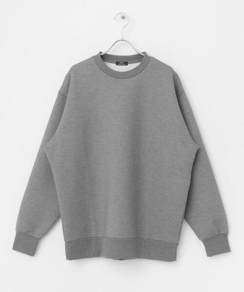 ITEMS URBANRESEARCH（アイテムズ アーバンリサーチ）の「TRストレッチダンボール クルーネックプルオーバー（スウェット・メンズ・ブルー/ブラック/グレー/グレー系その他・LARGE/MEDIUM）」の15枚目の写真