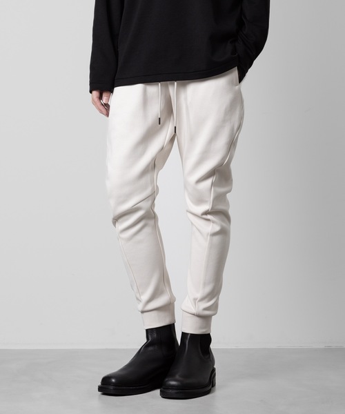 ATTACHMENT(アタッチメント)の「CO/PE ダブルニット スリーディメンショナルジョガー / CO/PE DOUBLE KNIT THREE DIMENSIONAL JOGGER(スウェットパンツ・メンズ・オフホワイト/ブラック/グレー・2/1/4/3)」の21枚目の写真