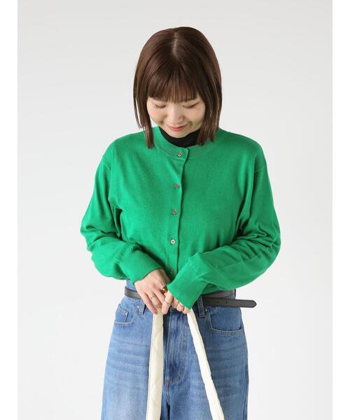 Lugnoncure(ルノンキュール)の「無地/ボーダーリブハイネックカットソー(Tシャツ/カットソー・レディース・オフホワイト/ホワイト/ブラック・F)」の8枚目の写真