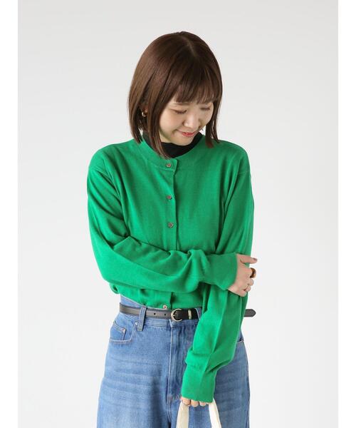 Lugnoncure(ルノンキュール)の「無地/ボーダーリブハイネックカットソー(Tシャツ/カットソー・レディース・オフホワイト/ホワイト/ブラック・F)」の9枚目の写真