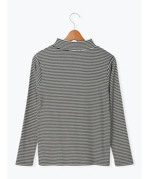 Lugnoncure(ルノンキュール)の「無地/ボーダーリブハイネックカットソー(Tシャツ/カットソー・レディース・オフホワイト/ホワイト/ブラック・F)」の17枚目の写真