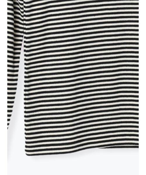Lugnoncure(ルノンキュール)の「無地/ボーダーリブハイネックカットソー(Tシャツ/カットソー・レディース・オフホワイト/ホワイト/ブラック・F)」の20枚目の写真