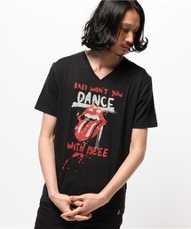 AZUL by moussy | STONESフロントベロVネック半袖T(Tシャツ/カットソー)