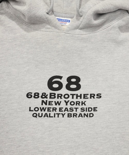 68&brothers（シックスティエイトアンドブラザーズ）の「68&BROTHERS / Hooded Sweat "QB"（パーカー・メンズ・ブラック/アイボリー/グレー・X-LARGE/LARGE）」の6枚目の写真