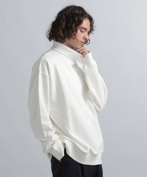 HARE（ハレ）の「ウラケタートルネックスウェット(HARE)（スウェット・メンズ・グレー/ホワイト/ブラック・SMALL/MEDIUM）」の6枚目の写真