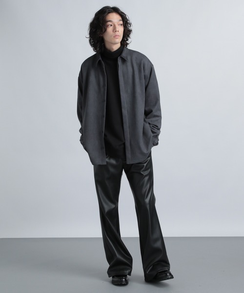 HARE（ハレ）の「ウラケタートルネックスウェット(HARE)（スウェット・メンズ・グレー/ホワイト/ブラック・SMALL/MEDIUM）」の7枚目の写真