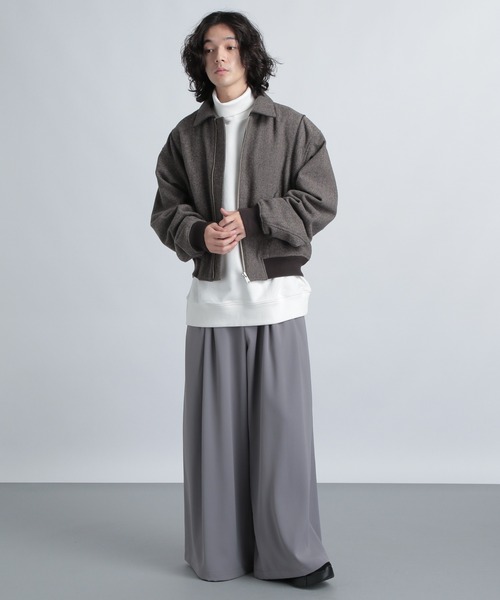 HARE（ハレ）の「ウラケタートルネックスウェット(HARE)（スウェット・メンズ・グレー/ホワイト/ブラック・SMALL/MEDIUM）」の5枚目の写真