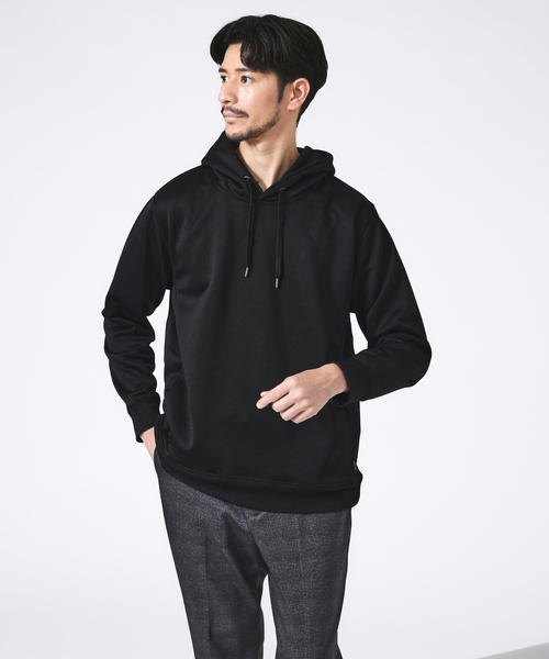 ABAHOUSE GRAY(アバハウスグレイ)の「エレガント スウェットパーカー(パーカー・メンズ・グレイッシュベージュ/オレンジ系その他/オフホワイト/ブラック・48/46)」の3枚目の写真