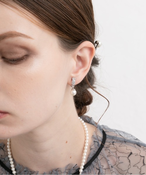 Cupid Heart（キューピッドハート）の「【Cupid Heart】結婚式アクセ！ビジューリング×パールイヤリング（イヤリング・レディース・ゴールド/シルバー・MEDIUM）」の17枚目の写真