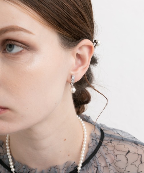 Cupid Heart（キューピッドハート）の「【Cupid Heart】結婚式アクセ！ビジューリング×パールイヤリング（イヤリング・レディース・ゴールド/シルバー・MEDIUM）」の18枚目の写真