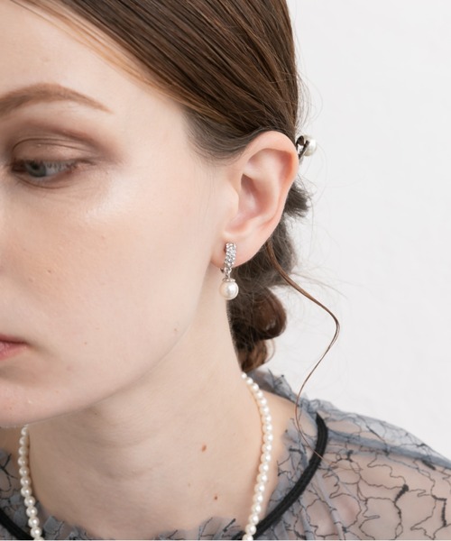 Cupid Heart（キューピッドハート）の「【Cupid Heart】結婚式アクセ！ビジューリング×パールイヤリング（イヤリング・レディース・ゴールド/シルバー・MEDIUM）」の19枚目の写真