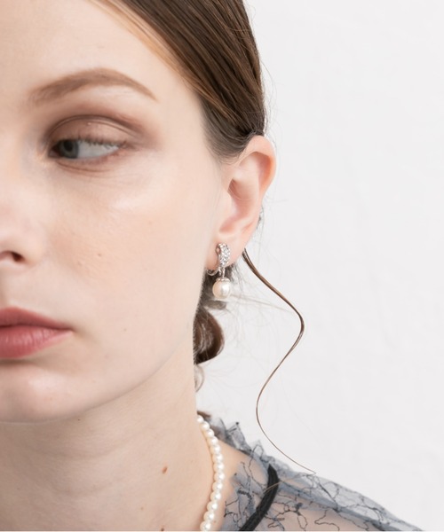 Cupid Heart（キューピッドハート）の「【Cupid Heart】結婚式アクセ！ビジューリング×パールイヤリング（イヤリング・レディース・ゴールド/シルバー・MEDIUM）」の20枚目の写真