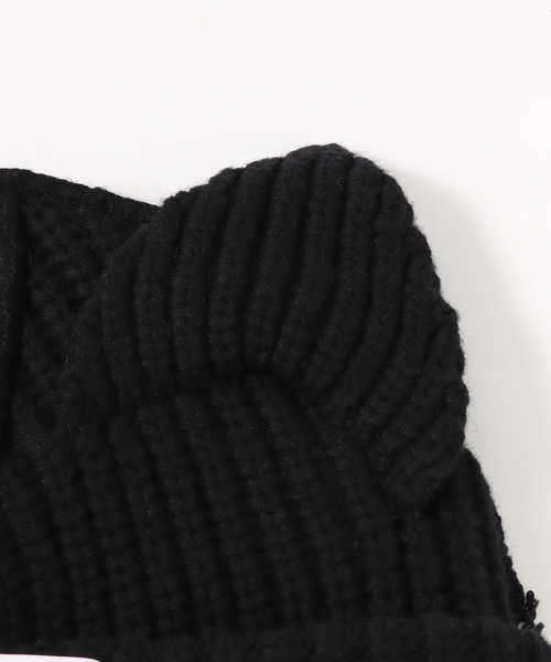 UNFOLLOW（アンフォロー）の「【CHARLES JEFFREY LOVERBOY】 CHUNKY EARS BEANIE（ニットキャップ/ビーニー・メンズ・アイボリー/ブラック・FREE）」の5枚目の写真