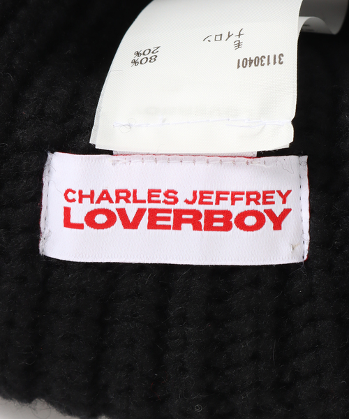 UNFOLLOW（アンフォロー）の「【CHARLES JEFFREY LOVERBOY】 CHUNKY EARS BEANIE（ニットキャップ/ビーニー・メンズ・アイボリー/ブラック・FREE）」の7枚目の写真