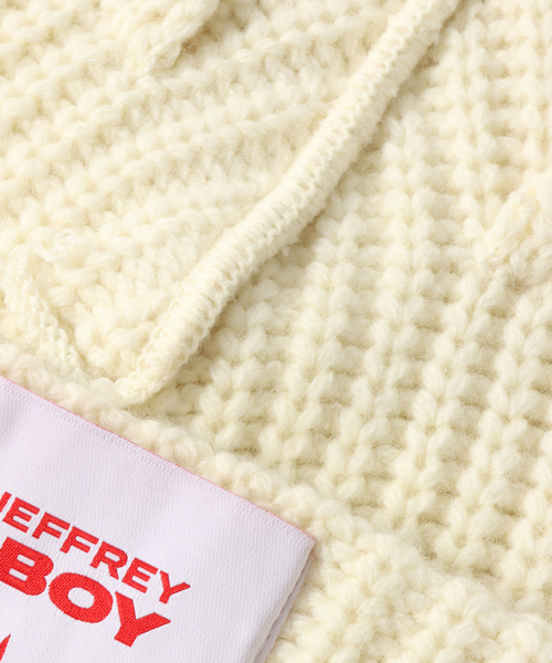 UNFOLLOW（アンフォロー）の「【CHARLES JEFFREY LOVERBOY】 CHUNKY EARS BEANIE（ニットキャップ/ビーニー・メンズ・アイボリー/ブラック・FREE）」の10枚目の写真