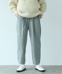 △80/2強撚Cギャバ ベントヘムパンツ