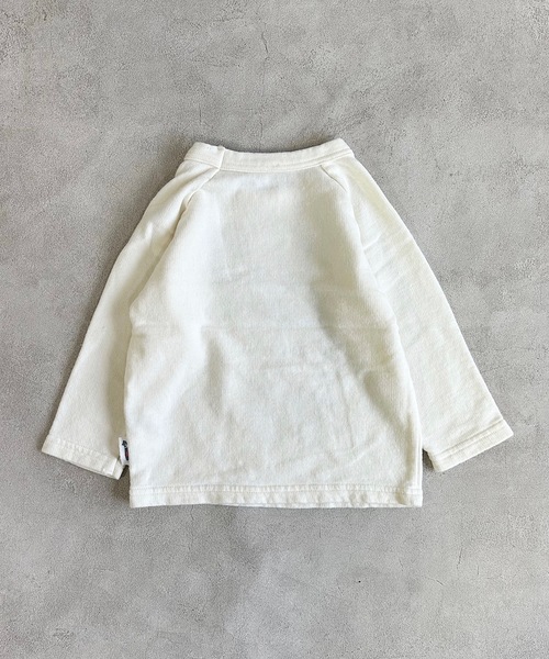 JIPPON（ジポン）の「パンダプリントトレーナー/日本製（80～140cm）（スウェット・キッズ・グリーン/オフホワイト/ベージュ/グレー・90/100/110/120/80/130/95/140）」の7枚目の写真