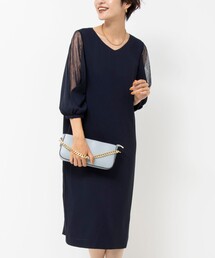 NOLLEY’S | 袖花柄レースワンピース(ワンピース)