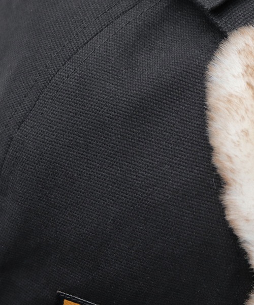 GERRY(ジェリー)の「ダックキャンバス イヤーフラップ 平ツバ フライトキャップ(キャップ・メンズ・ブラウン/ブラック・FREE)」の9枚目の写真