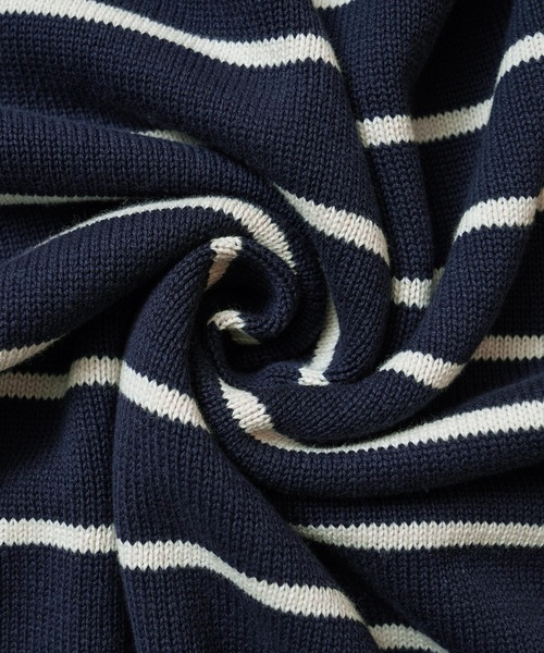 WAIPER.inc(ワイパーインク)の「Binghamton Knitting Company ビンガムトン ニッティングカンパニー 19717 Striped Crew Pullover ストライプ クルー プルオーバー(ニット/セーター・メンズ・ネイビー/ナチュラル・XL/L/M)」の11枚目の写真