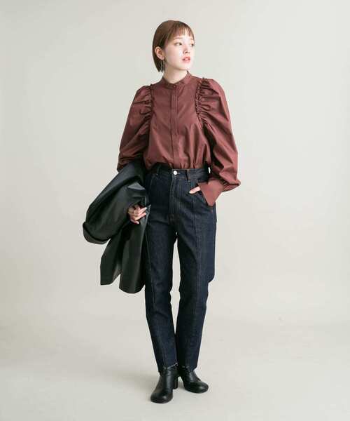 KBF(ケイビーエフ)の「カットオフボリュームスリーブブラウス(シャツ/ブラウス・レディース・オフホワイト/ブラウン系その他・ONE)」の14枚目の写真