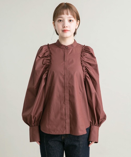 KBF(ケイビーエフ)の「カットオフボリュームスリーブブラウス(シャツ/ブラウス・レディース・オフホワイト/ブラウン系その他・ONE)」の17枚目の写真