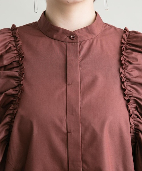 KBF(ケイビーエフ)の「カットオフボリュームスリーブブラウス(シャツ/ブラウス・レディース・オフホワイト/ブラウン系その他・ONE)」の20枚目の写真