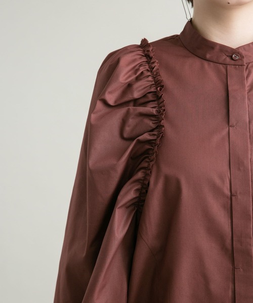 KBF(ケイビーエフ)の「カットオフボリュームスリーブブラウス(シャツ/ブラウス・レディース・オフホワイト/ブラウン系その他・ONE)」の21枚目の写真