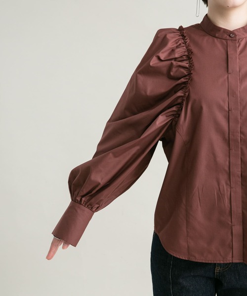 KBF(ケイビーエフ)の「カットオフボリュームスリーブブラウス(シャツ/ブラウス・レディース・オフホワイト/ブラウン系その他・ONE)」の22枚目の写真