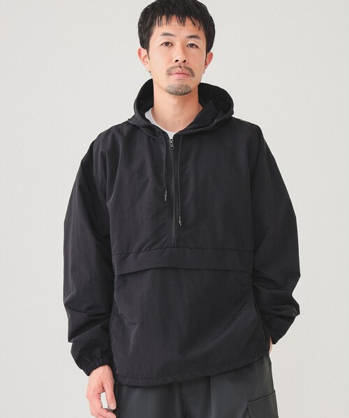 BEAMS（ビームス）の「BEAMS / ナイロン アノラックパーカー（ナイロンジャケット・メンズ・ブラック/グリーン系その他2/ライトグレー・L/S/XL/M）」の22枚目の写真