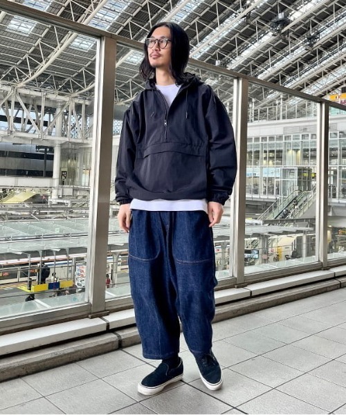 BEAMS（ビームス）の「BEAMS / ナイロン アノラックパーカー（ナイロンジャケット・メンズ・ブラック/グリーン系その他2/ライトグレー・L/S/XL/M）」の8枚目の写真