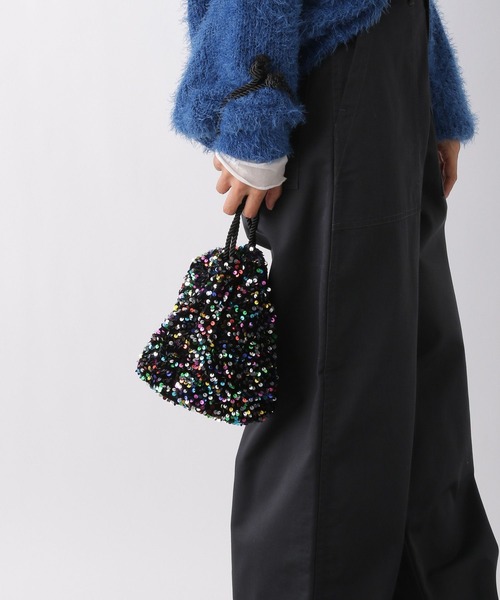 LEPSIM(レプシィム)の「スパンコールミニバッグ 989839(ショルダーバッグ・レディース・ブラック/シルバー/ブラック系その他・ONE SIZE)」の1枚目の写真