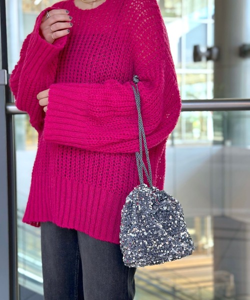 LEPSIM(レプシィム)の「スパンコールミニバッグ 989839(ショルダーバッグ・レディース・ブラック/シルバー/ブラック系その他・ONE SIZE)」の10枚目の写真