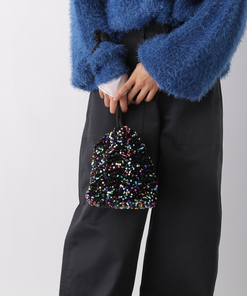 LEPSIM(レプシィム)の「スパンコールミニバッグ 989839(ショルダーバッグ・レディース・ブラック/シルバー/ブラック系その他・ONE SIZE)」の12枚目の写真