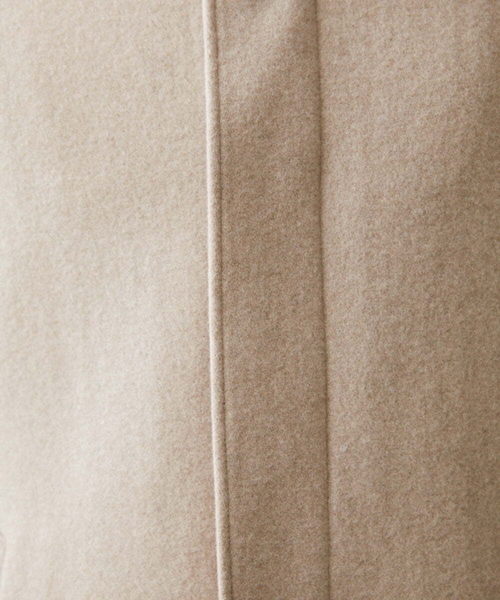 MICHEL KLEIN HOMME (ミッシェルクランオム)の「ウールロングコート(ステンカラーコート・メンズ・ブラック/オフホワイト・MEDIUM/LARGE/X-LARGE)」の9枚目の写真