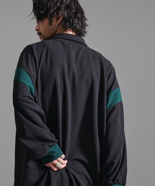 SILVER BULLET（シルバーバレット）の「『CavariA/キャバリア』切り替えハーフZIP長袖カットソー（Tシャツ/カットソー・メンズ・ブルー/ブラック/ワイン・M/L）」の6枚目の写真