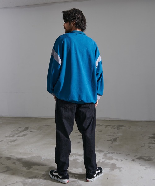 SILVER BULLET（シルバーバレット）の「『CavariA/キャバリア』切り替えハーフZIP長袖カットソー（Tシャツ/カットソー・メンズ・ブルー/ブラック/ワイン・M/L）」の13枚目の写真