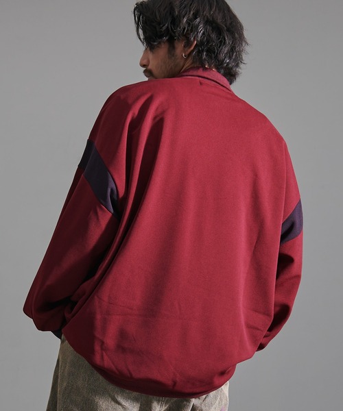 SILVER BULLET（シルバーバレット）の「『CavariA/キャバリア』切り替えハーフZIP長袖カットソー（Tシャツ/カットソー・メンズ・ブルー/ブラック/ワイン・M/L）」の16枚目の写真