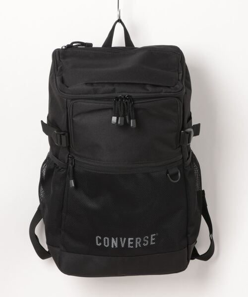 CONVERSE（コンバース）の「【CONVERSE】SQUARE BIG BACK PACK/リュックサック/デイパック/カバン/バックパック/通勤・通学/コンバース（バックパック/リュック・メンズ・ホワイト/グリーン/ラベンダー/ブラック・FREE）」の2枚目の写真