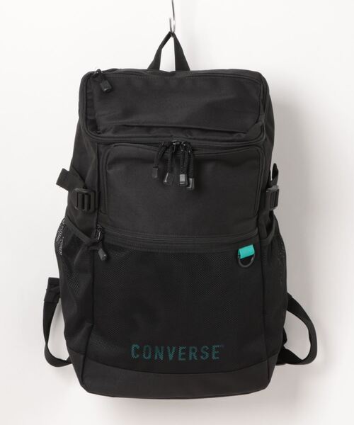 CONVERSE（コンバース）の「【CONVERSE】SQUARE BIG BACK PACK/リュックサック/デイパック/カバン/バックパック/通勤・通学/コンバース（バックパック/リュック・メンズ・ホワイト/グリーン/ラベンダー/ブラック・FREE）」の4枚目の写真