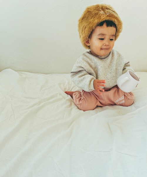 MAKE YOUR DAY（メイクユアデイ）の「ロゴスウェットパンツ■80～140cm（スウェットパンツ・キッズ・グレー/ブルー/アイボリー/ピンク・110/80/130/120/90/140/100）」の5枚目の写真