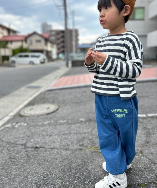MAKE YOUR DAY（メイクユアデイ）の「ロゴスウェットパンツ■80～140cm（スウェットパンツ・キッズ・グレー/ブルー/アイボリー/ピンク・110/80/130/120/90/140/100）」の6枚目の写真
