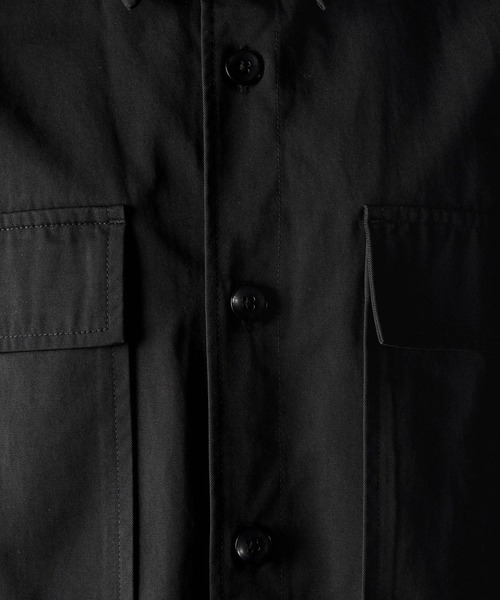 SERACE】Long over military CPO shirt jacket / ロングオーバー