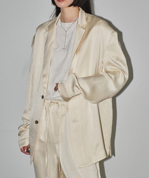 TODAYFUL（トゥデイフル）の「TODAYFUL Satin Over Jacket サテン