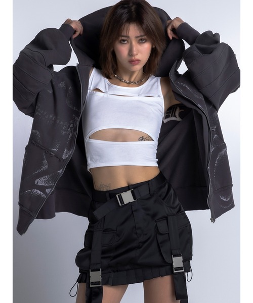 DURAS（デュラス）の「Original hoodie（パーカー・レディース・チャコールグレー/ミント/パープル・M/L）」の2枚目の写真
