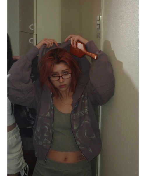 DURAS（デュラス）の「Original hoodie（パーカー・レディース・チャコールグレー/ミント/パープル・M/L）」の20枚目の写真