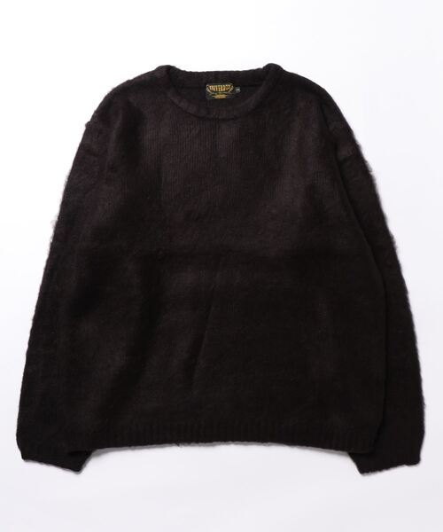 HOUSTON(ヒューストン)の「HOUSTON / ヒューストン / MOHAIR TOUCH SWEATER / 22138(ニット/セーター・レディース・オリーブ/ブラック/パープル/ミント/ブラウン/マスタード・XX-LARGE)」の2枚目の写真