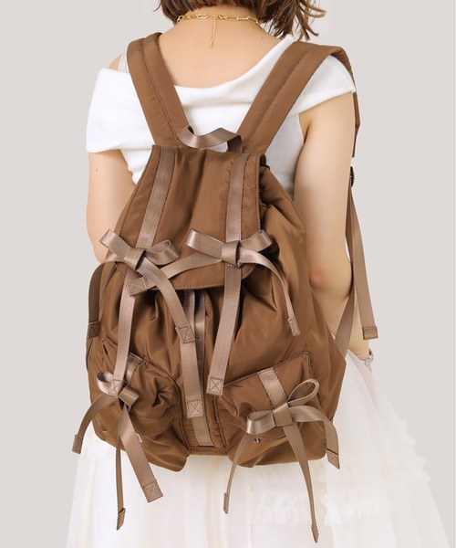 キャセリーニ Casseliniリボンバックパック リュック Casselini(キャセリーニ)リボンバックパック（バックパック/リュック