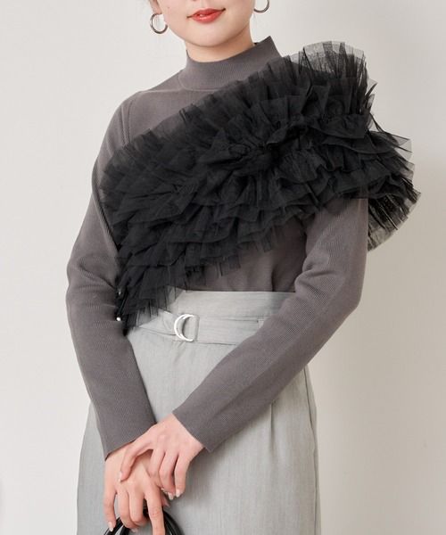 2024SS】チュールマルチWAYハイネックニットSET（ニット